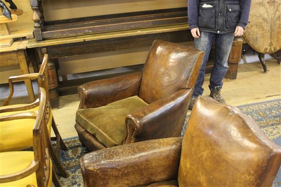 1920s leather club chair